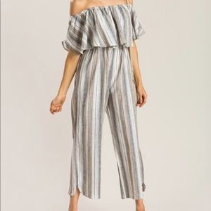 Audrey 3+1 Striped Jumpsuit